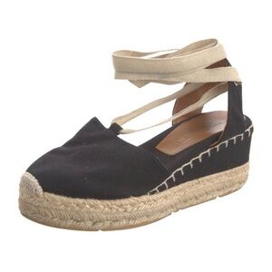 Ralph Lauren Purple Label Black and Tan Espadrilles